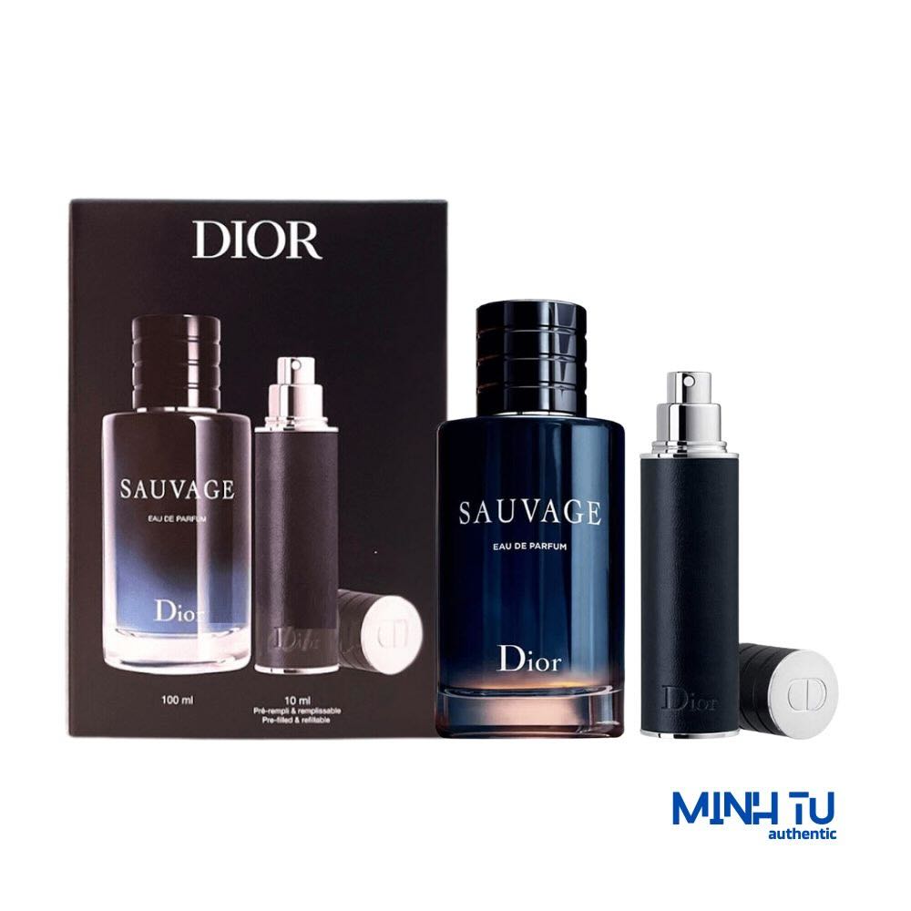 🎁 GiftSet Dior Sauvage EDP 100ml 2pcs (100ml, 10ml) | Chính Hãng